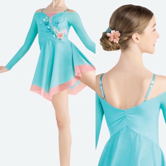 Revolution custom solo Dance lyrical dress STORIES UNTOLD RC24583 LC large child - Picture 1 of 11